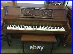 Henry F. Miller VIntage Upright Piano with Piano Bench
