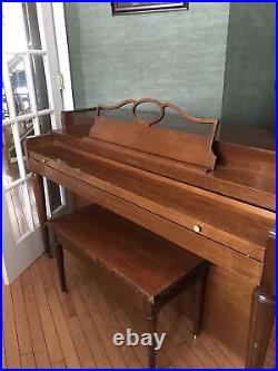 Howard Spinet Piano Two Pedal Built by Baldwin 63341 PICKUPS ONLY