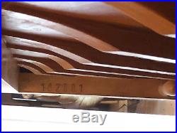 Ibach Upright Satin Teak Mid-Century Modern Piano from Germany