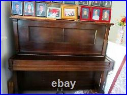 IncPiano, Steinway Upright DuoArt Player. Includes about 20 music rolls f