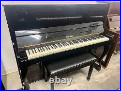 J. Becker Upright Piano 47 Polished Ebony