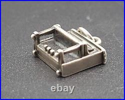 James Avery Upright Piano 3D Bracelet Charm Retired 925 Sterling Silver Used