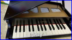 KAWAI Upright Baby Grand Piano 32 Keys toy Mini Piano Black Children Japan USED