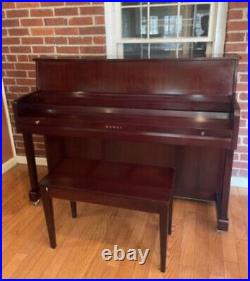KAWAI Upright Piano 506S with Bench Brown Wood Good Condition Paperwork Tuned