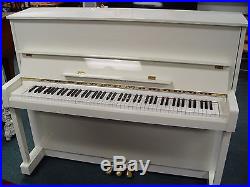 KAWAI WHITE UPRIGHT PIANO With BENCH CX-21D