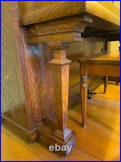 KIMBALL Victorian Piano In Quarter Sawn Oak Cabinet VERY RARE