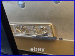 K Kawai KG 3C Black Ebony Finish 6'1 Three Pedal Grand Piano with Stool & Light