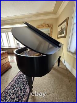 K Kawai KG 3C Black Ebony Finish 6'1 Three Pedal Grand Piano with Stool & Light