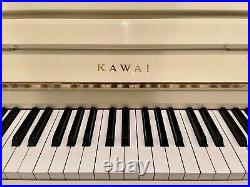 Kawai CE-7 Upright Piano 42 Polished Ivory/White