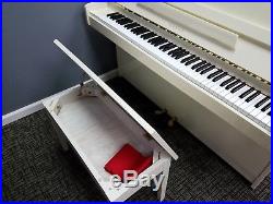 Kawai CX-5 Polished White 42 Upright Piano (Pre-Owned) Mfg 1989 in Japan