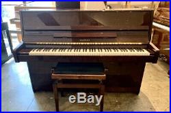 Kawai K-15 Continental Console Upright Piano 44 Polished Mahogany