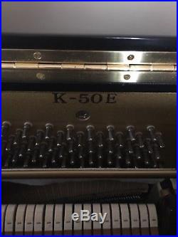 Kawai K-50E Upright Piano ebony finish, bench included, excellent condition