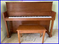Kawai Model SC-3 Studio Upright Piano with Bench Excellent Appraised Tuned Pick Up