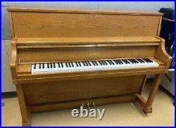 Kawai UST-8 Upright Piano 46 Satin Oak Early 2000's IN GREAT condition