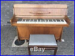 Kemble Upright Piano With Stool. Good Condition
