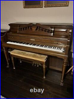 Kimball 42 Satin Walnut Artist Console Piano c1978 #B16404