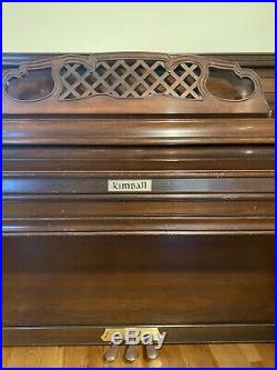 Kimball Artist Console Upright Piano