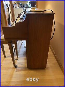 Kimball Artist Console Upright Piano with Matching Bench