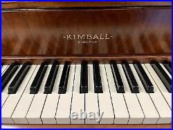 Kimball Console Upright Piano 41 Satin Walnut