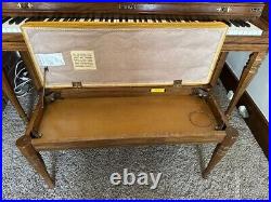 Kimball Console Upright Piano and Bench