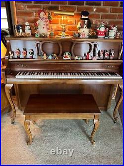 Kimball Console Upright Piano and Bench 42 High