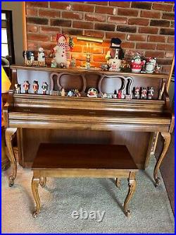 Kimball Console Upright Piano and Bench 42 High