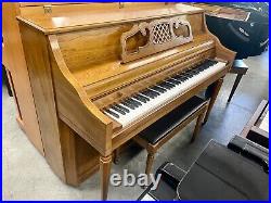Kimball H455 Upright Piano 41 1/2 Satin Walnut