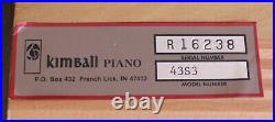 Kimball Sonata Upright Piano, Bench, Music / Lesson Books (P-up Media PA 19063)