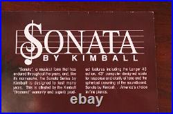 Kimball Sonata Upright Piano, Bench, Music / Lesson Books (P-up Media PA 19063)