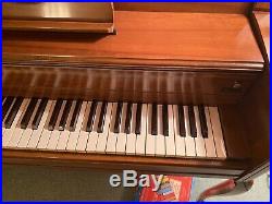 Kimball Upright Artist Console 1960s Piano