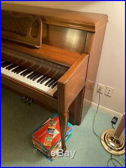 Kimball Upright Artist Console 1960s Piano