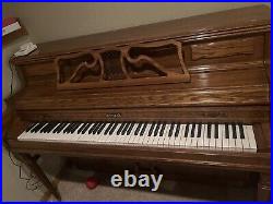 Kimball upright electric piano and Chair