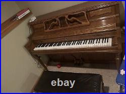 Kimball upright electric piano and Chair