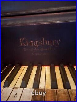 Kingsbury oak upright piano