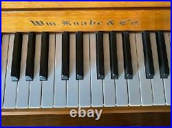 Knabe KNF-43 Oak Upright French Style With Pianodisc PDS-128 Plus Player System