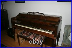 Knabe Upright Piano wth Bench, Mahogany, Appx. 1947, Great Cond. 1 owner