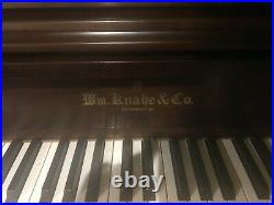 Knabe WV-243T Upright Piano and Bench (Walnut) Excellent Condition