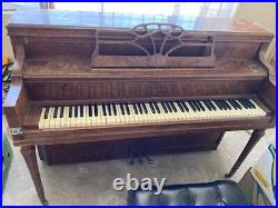 Koehler & Campbell Spinet piano, completely restored bench included