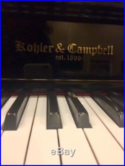 Kohler & Campbell KC-245 Black laquer Upright Piano
