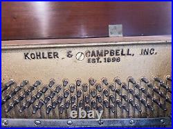 Kohler and Campbell studio upright piano