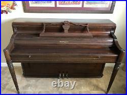 Kranich & Bach Upright Piano and wood Bench Good Condition 1960's