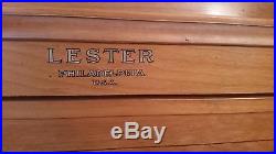 Lester Betsy Ross Spinet Piano Plus Matching Bench Just Tuned
