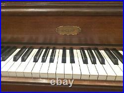 Lowrey Concert Tone Upright Piano, Height 41, Cushioned Bench, Walnut #57743