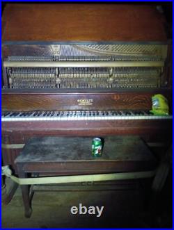 M Schulz Co. Chicago Piano Established 1869 Cabinet Grand M Schulz Co. Chicago Piano Established 1869 Cabinet Grand