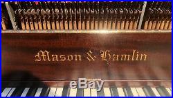 Mason & Hamlin Upright Piano, Mahogany, USA Made, Big Sound, Tuned, Plays Great