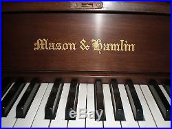 Mason Hamlin Upright Piano hand built delivers the sound of a baby grand