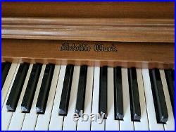 Melville Clark Spinet Upright Piano by Wurlitzer 37 Satin Walnut