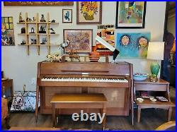 Mid Century Baldwin Acrosonic Piano 1960s Danish Modern Style