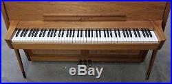 Mid-Century Modern Acrosonic Walnut Spinet Piano by Baldwin Ltd Ed