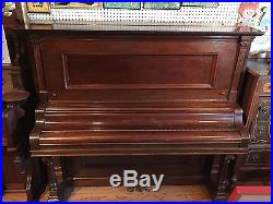 Newman Bro's. Co. Overstrung Piano Antique #14359